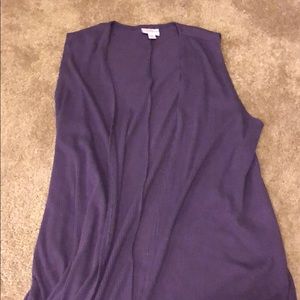 Lularoe purple ribbed joy medium